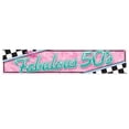 thumbnail image 1 of Beistle - The Fabulous 50's Banner - 12" x 5' - Pack of 12, 1 of 1