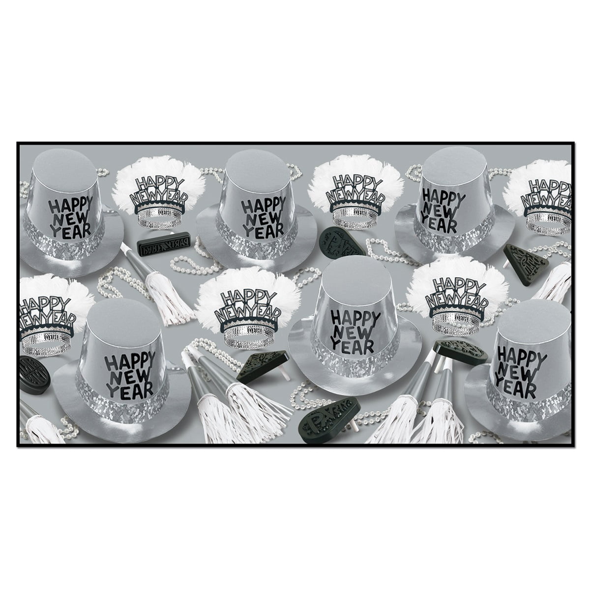 Beistle The Platinum Party Kit For 50 People For New Year's Eve