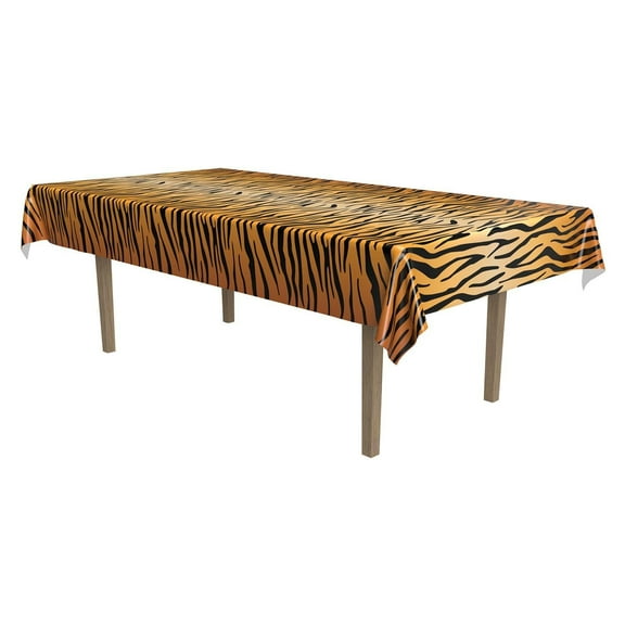 12 Pack Beistle Tiger Print Party Tablecover