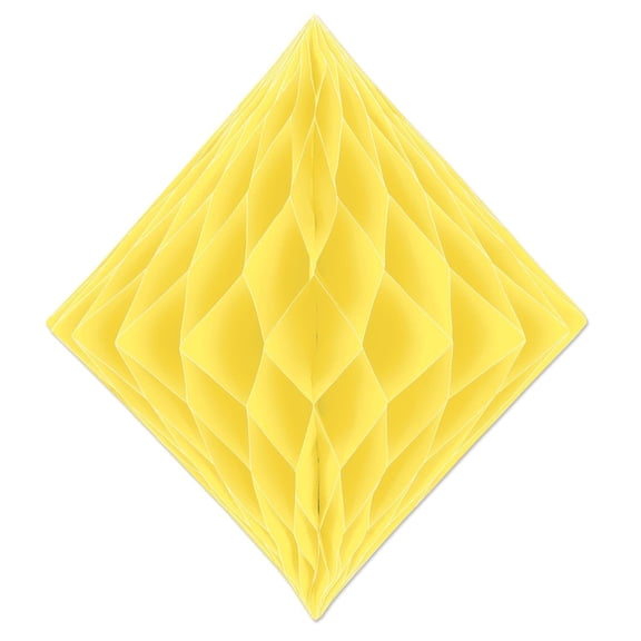 12 Pack Bulk Party Tissue Diamond - yellow