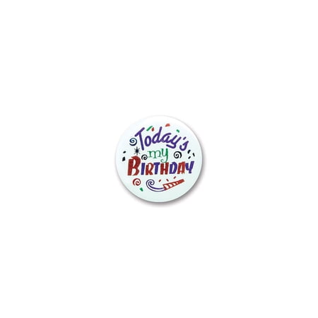 Beistle Today's My Birthday Button- 1 pc