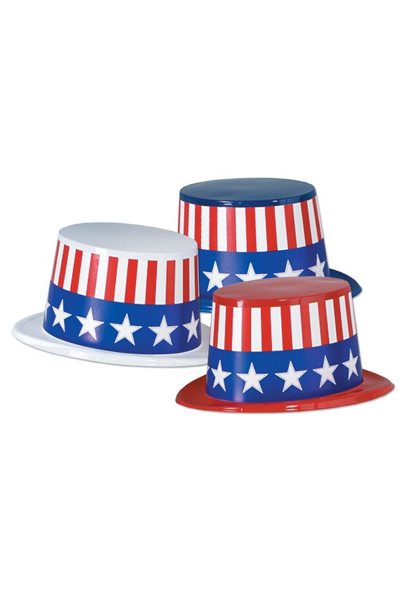 Toppers Hat With Patriotic Band One Size Assorted 66629-25