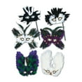 thumbnail image 1 of Beistle Ultima Assorted Venetian Masquerade Ball Carnival Feather Mask Costume Accessory, 1 of 2