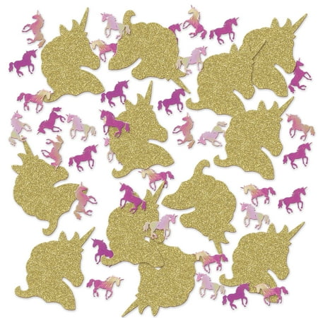 Beistle - Unicorn Deluxe Sparkle Confetti - Pack of 12