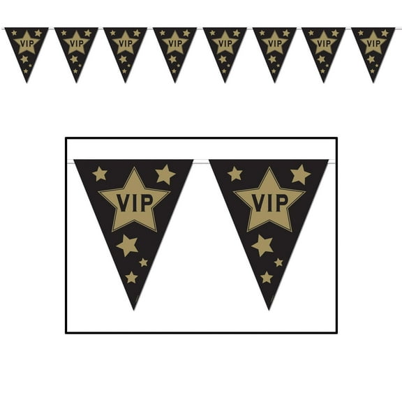 12 Pack Beistle VIP Party Pennant Banner