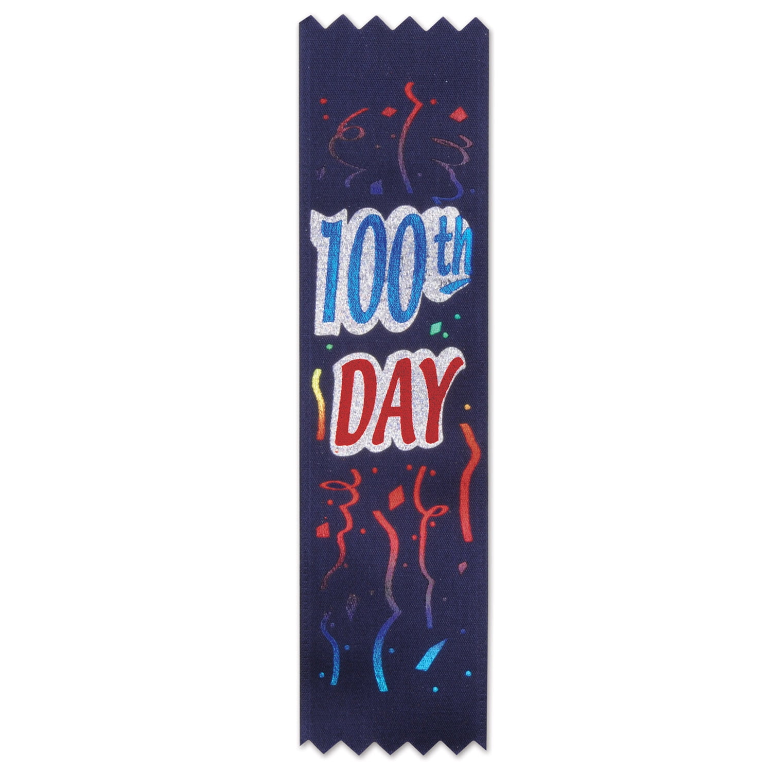 100th  Day Value Pack Ribbons, 1.5" x 6.25", (20/Pkg)