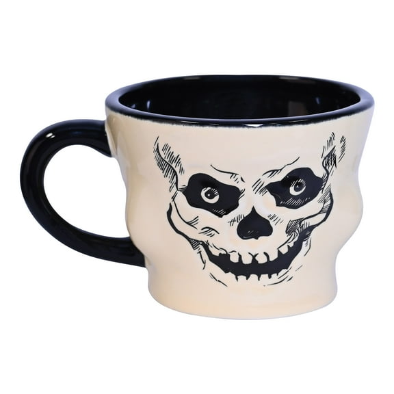 Beistle Vintage Halloween Ceramic Skeleton Mug, 12 oz