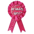 thumbnail image 1 of Beistle Wearable Happy Girl Award Ribbon to Wear for Celebration 1st Birthday Party Supplies, 3.75" x 6.5", Pink/White, 1 of 6