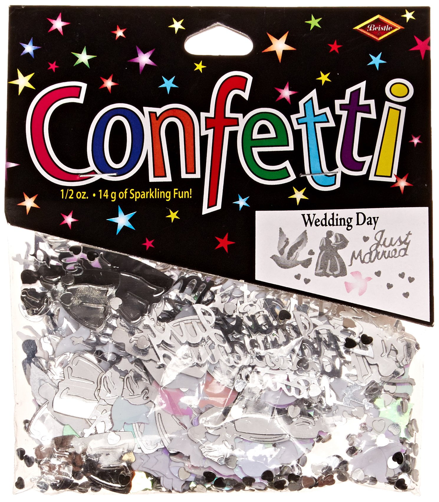 Beistle Wedding Themed Cutout Plastic Confetti, 1 Pack, Multicolored -  Walmart.com, image size:1489x1700