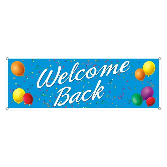 12 Pack Beistle Welcome Back Party Sign Banner