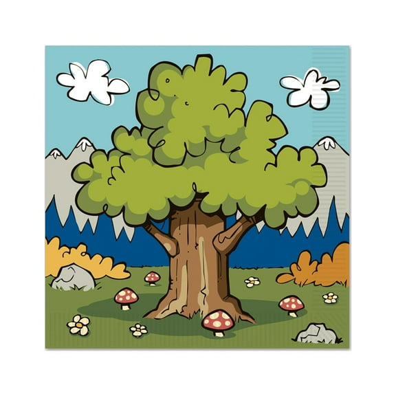 Woodland Friends Luncheon Napkins- 12 Pack(16 Per Package)(2-Ply)