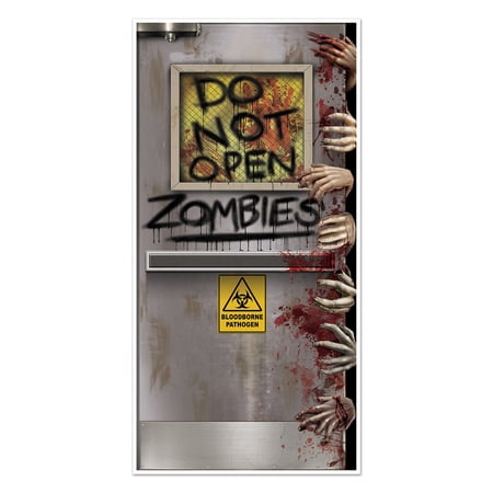 Beistle Zombies Lab Door Cover, 30" by 5', Multicolor price history and forecast - Beistle BG00037