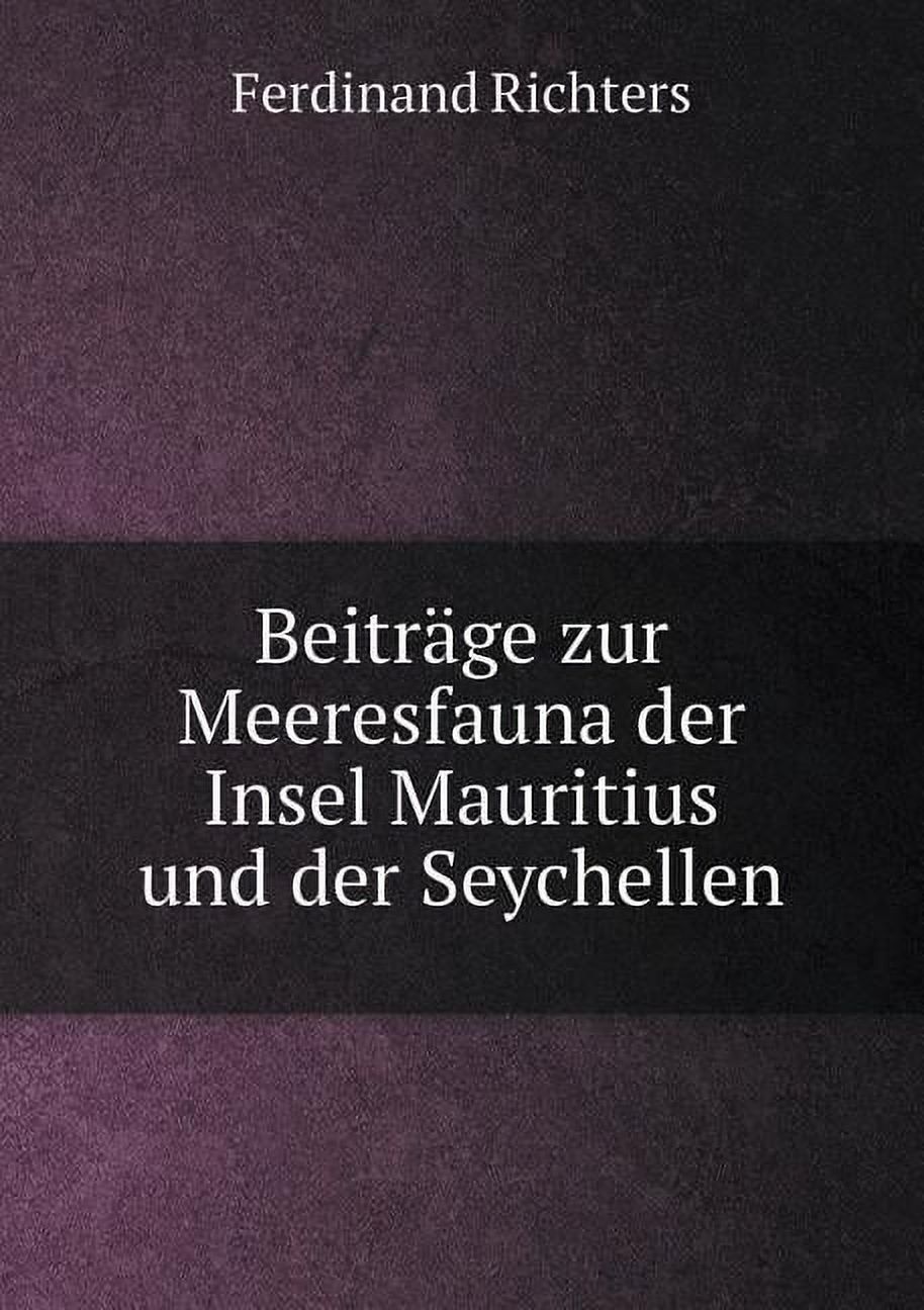 Beiträge Zur Meeresfauna Der Insel Mauritius Und Der Seychellen (Paperback)