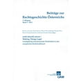 thumbnail image 1 of Beitrage zur Rechtsgeschichte Osterreichs 3. Jahrgang Band 2/2013: recht[durch]setzen/Making Things Legal Gesetzgebung und prozessuale Wirklichkeit in, 1 of 1
