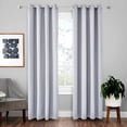 thumbnail image 1 of Beiwei Single Curtain Panel Eyelet Ring Top Blackout Window Curtain Grommet Room Darkening Curtain Thermal Insulated Window Drapes For Bedroom,Living Room White W:42"xL:63", 1 of 3