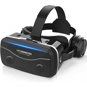 Beixiya AllinOne Smartphone VR Headset, Builtin HiFi Headphones, 120 Wide FOV, Aspherical Lenses for 3D Movies & Mobile Gaming