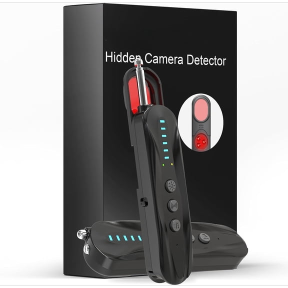Beixiya Hidden Camera Detector AntiSpy Finder, Wireless RF Signal Scanner GPS Tracker Finder Portable Privacy Detector for Travel Office Hotel Dressing Room