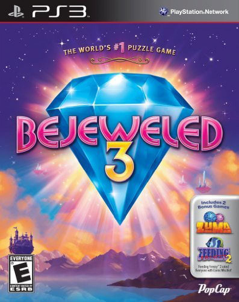 Bejeweled 3 (with Zuma & Feeding Frenzy 2) - PlayStation 3
