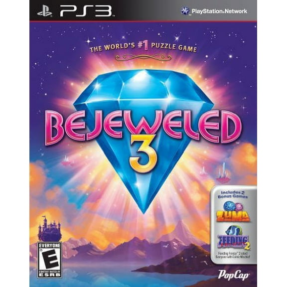 Bejeweled 3 (with Zuma & Feeding Frenzy 2) - PlayStation 3