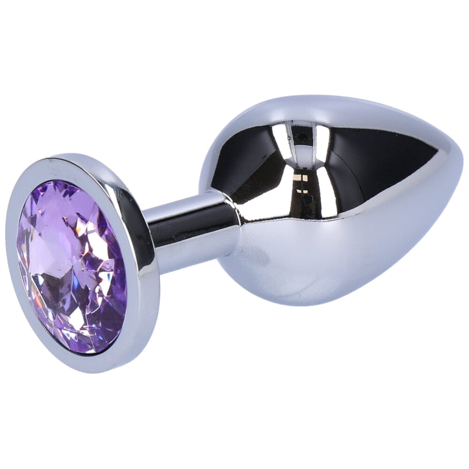 Bejeweled Anal Plug Glamorous Alloy Metal Butt Plug For Solo Play 