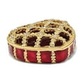 thumbnail image 1 of Bejeweled Multi Color Finish PEEK-A-BOO Decorative Heart Trinket Box, 1 of 6