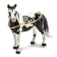 thumbnail image 1 of Bejeweled Pewter Multi Color Enamel ALPHA Paint Horse Trinket Box, 1 of 5