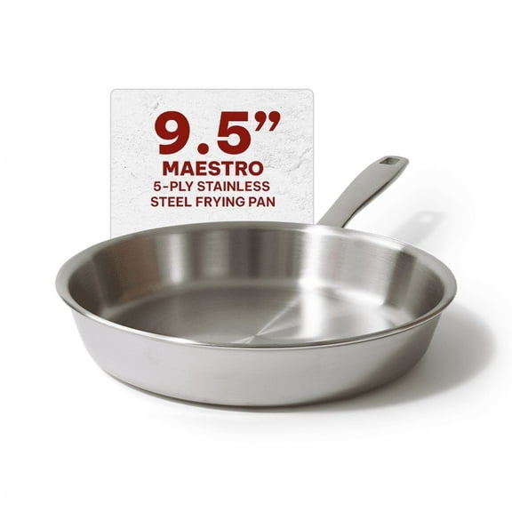 Beka Maestro 9.5" 5-Ply Stainless Steel Frying Pan Skillet