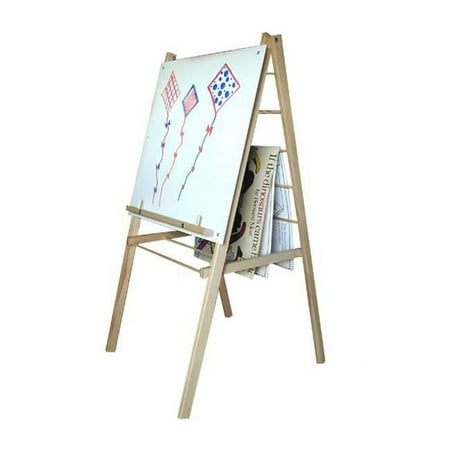 Beka Single-Sided Big Book Easel with Markerboard, 47-1/2 in H X 24 X 24 in