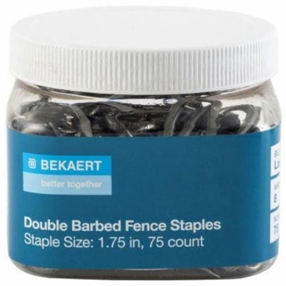 Bekaert 274770 1.75 in. Fence Staples Bezinal Coating, 8 8 Gauge - 75 Count