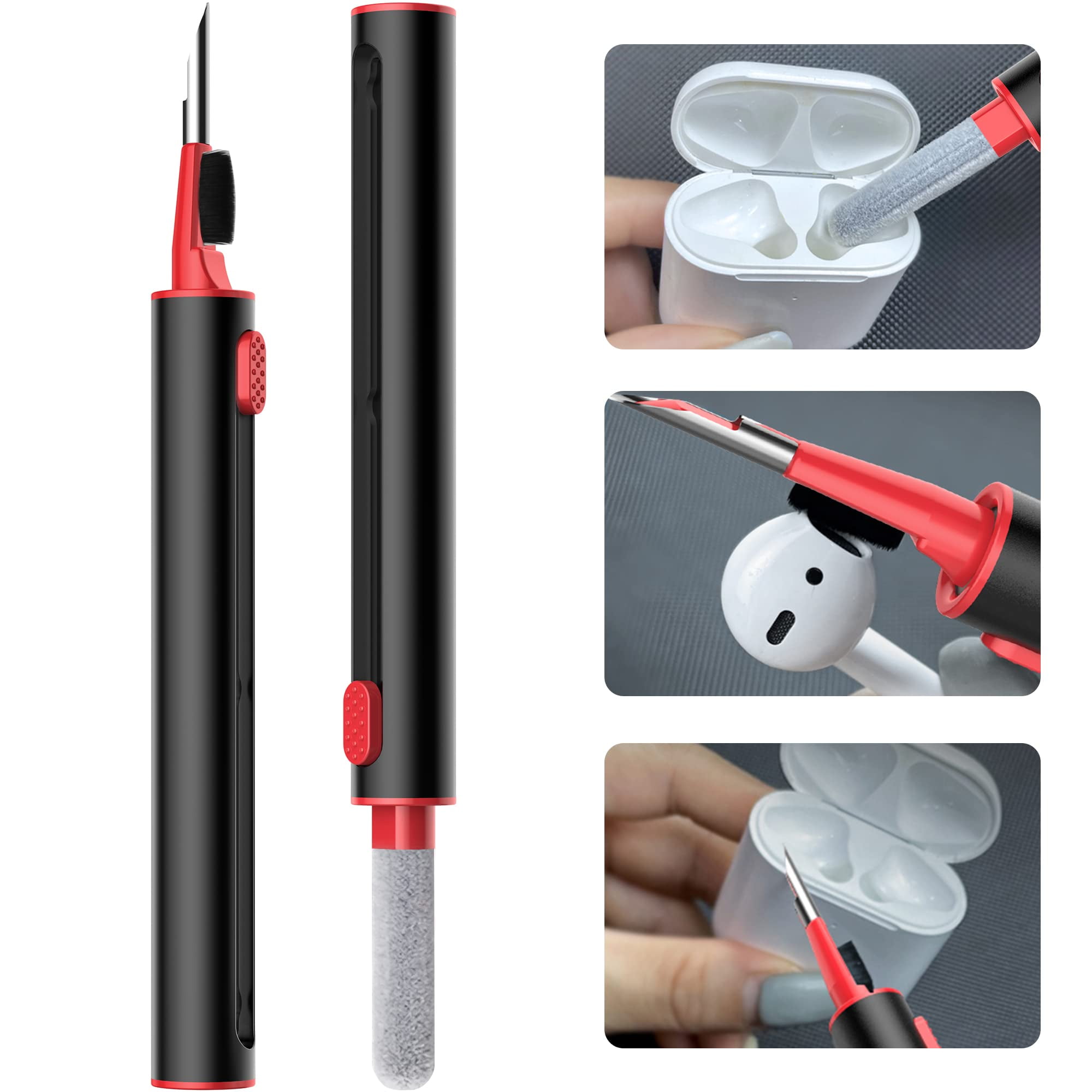 Bekala AirPods Cleaner Kit Tool,3 in 1 Earbud Headphone Cleaning Pen