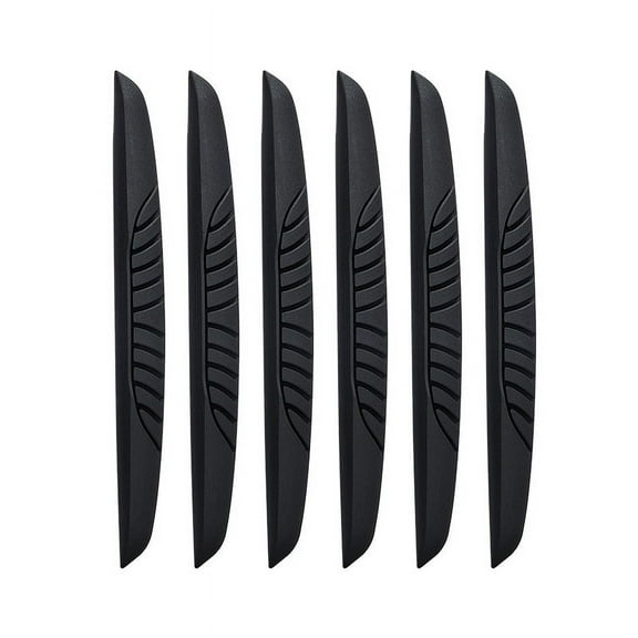 Bekayaa 6-Piece Black Anti-Collision Bumper Guard, Universal Car Protector Trim, Scratch Resistant