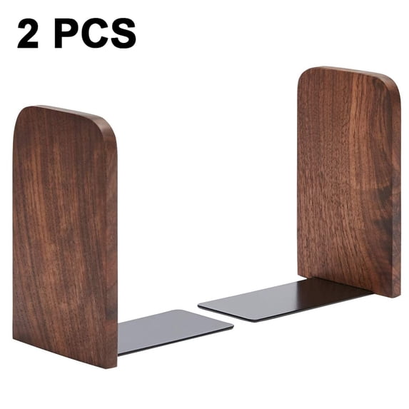 Bekayaa Bookends 1 Pair, Bookends for Shelves, Wooden Bookends Book Ends for Shelves, Book Ends for Heavy Books, Book Shelf Holder for Home Office