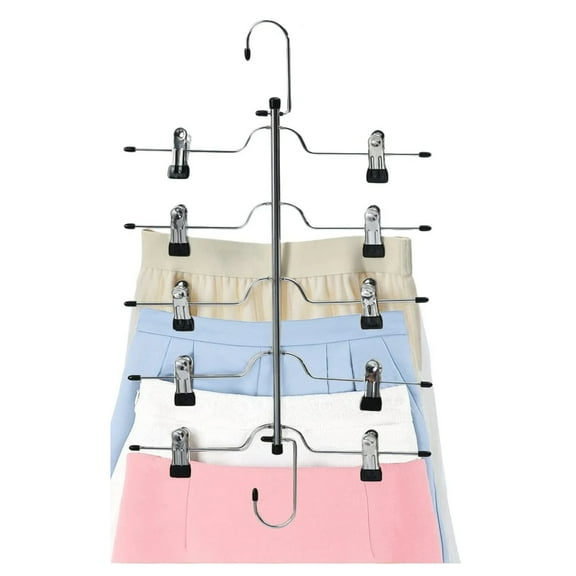 Bekayaa Magic Pants Hangers Space Saving - 1 Pack for Closet Multiple Layers Multifunctional Uses Rack Organizer for Trousers Scarves Slack (1 Pack )