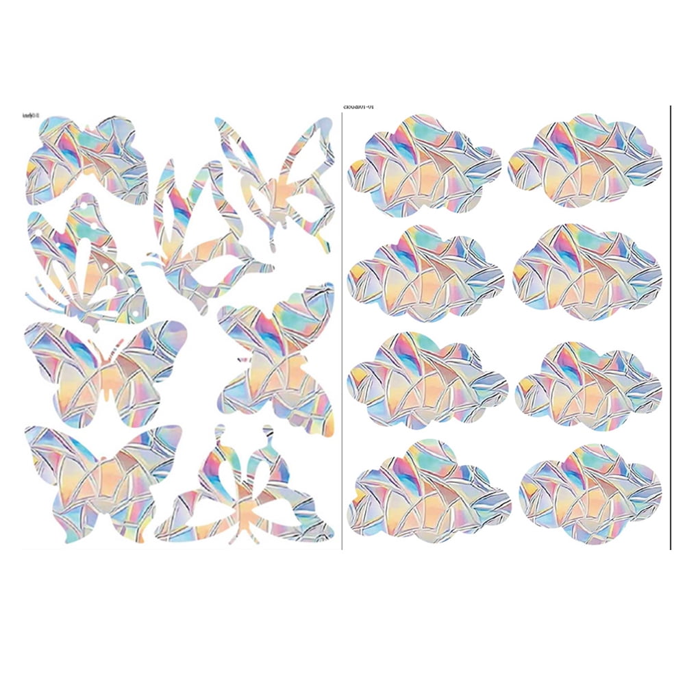 Autocollants Arc-en-ciel Pour Fenêtres - 65 Pièces, Prismes En Vinyle, Décoratifs Et Anti-collision Pour Oiseaux