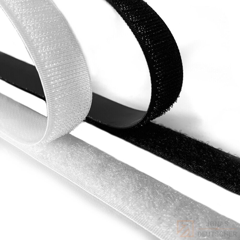 Bekayaa Velcro Tape SelfAdhesive Tape Ultra Strong Velcro 10 meters Long, Black