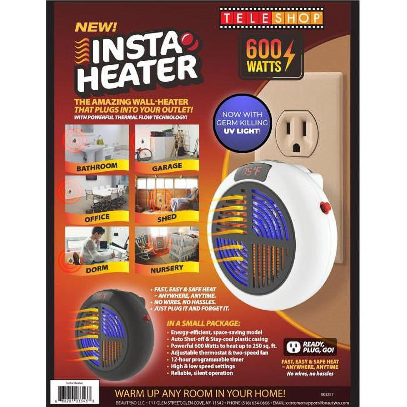 Two car garage cove heater package