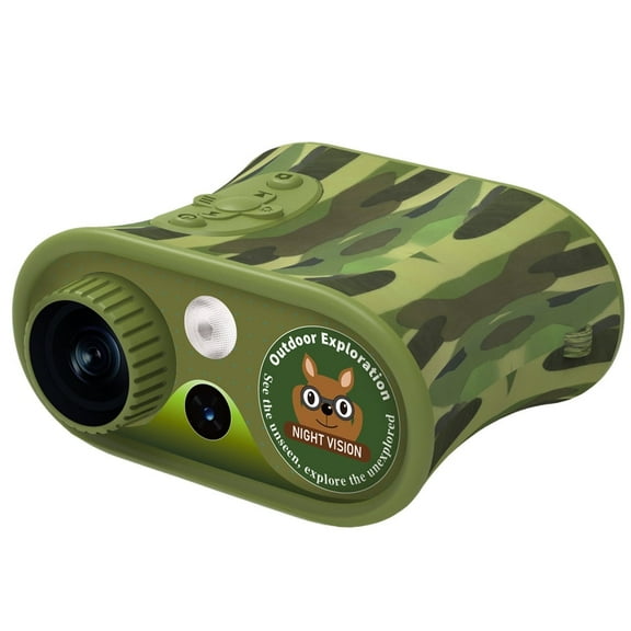 BekinTek Kids Night Vision Binoculars Rechargeable Digital Telescope NVG Infrared Goggles Full Dark Observe Scope 7x IR 8x Zoom 2.5K Video 48M Photo Large HD Screen with 32G TF Card for Children