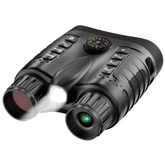 BekinTek Night Vision Binoculars with Compass and LED Lighting Lamp 4500mAh Rechargeable Digital Telescope Full Color Night View Goggles Full Dark Observe Starlight Sensor 8x Zoom HD Screen 4K Video
