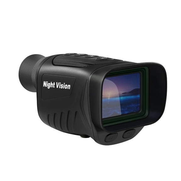 BekinTek Night Vision Monocular Rechargeable Telescope Infrared NVG Goggles Full Dark Observe 7x IR 8x Digital Zoom 2.5K Video 40M Photo 2 Inches HD Screen with 32G TF Card