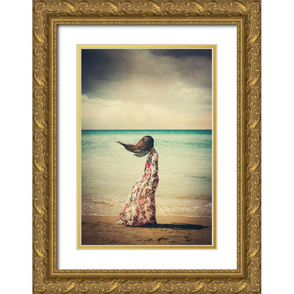 Bekyarova, Svetlana 17x24 Gold Ornate Wood Framed with Double Matting Museum Art Print Titled - Abandoned Dreams