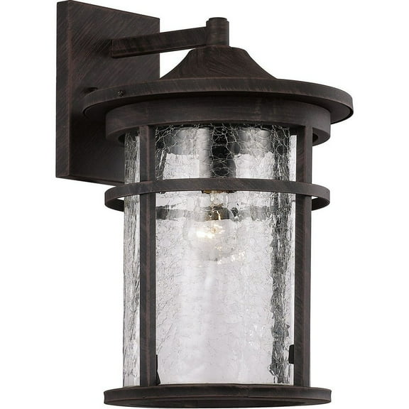 Bel Air Lighting Avalon Rustic Brown Switch Incandescent Wall Lantern