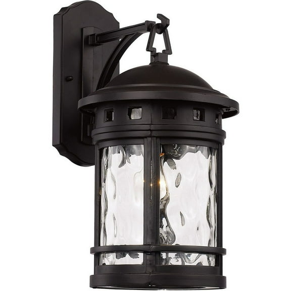 Bel Air Lighting Boardwalk Black Switch Incandescent Wall Lantern