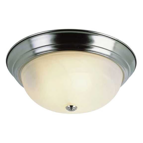 Bel Air Lighting Browns 6 in. H X 11 in. W X 11 in. L Brushed Nickel Silver Ceiling Fixture