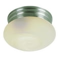 thumbnail image 1 of Bel Air Lighting Dash 5.25 in. H X 10 in. W X 10 in. L Brushed Nickel Silver Ceiling Fixture, 1 of 2