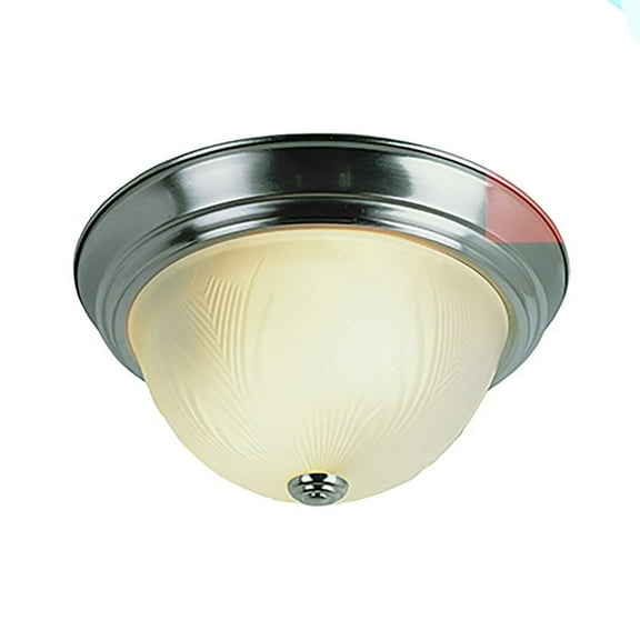 Bel Air Lighting Delmar 6 in. H X 11 in. W X 11 in. L Brushed Nickel Silver Ceiling Fixture