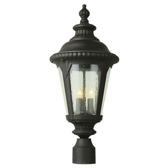 Bel Air Saddle Rock Outdoor Post Lantern - 24H in.