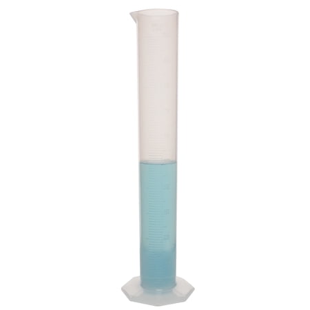 Bel-Art Polypropylene Translucent Octagonal Base Graduated Cylinder 1,000 mL (32 oz.) Graduated 1 pcs