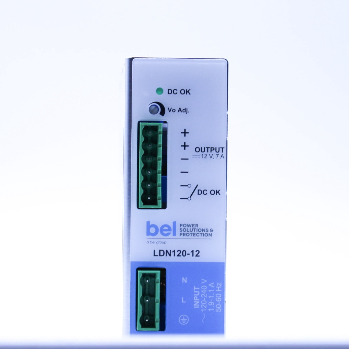 Bel Power Solutions LDN120-12 120W 12V 7A DIN Rail Switching Power Supply