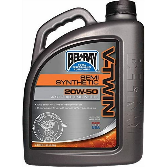Bel-Ray 96910-BT4 Motor Oils, 20W-50 4 Liter