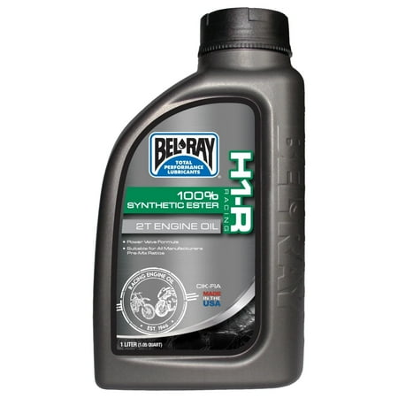 Bel-Ray 99280-B1LW; H1-R 100% Synthetic Ester 2T Engine Oil Liter